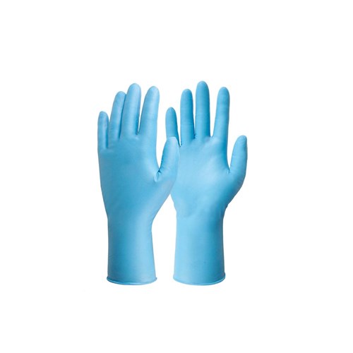 FRONTIER GLOVE DISPOSABLE NITRILE L 300MM PK100 BLUE